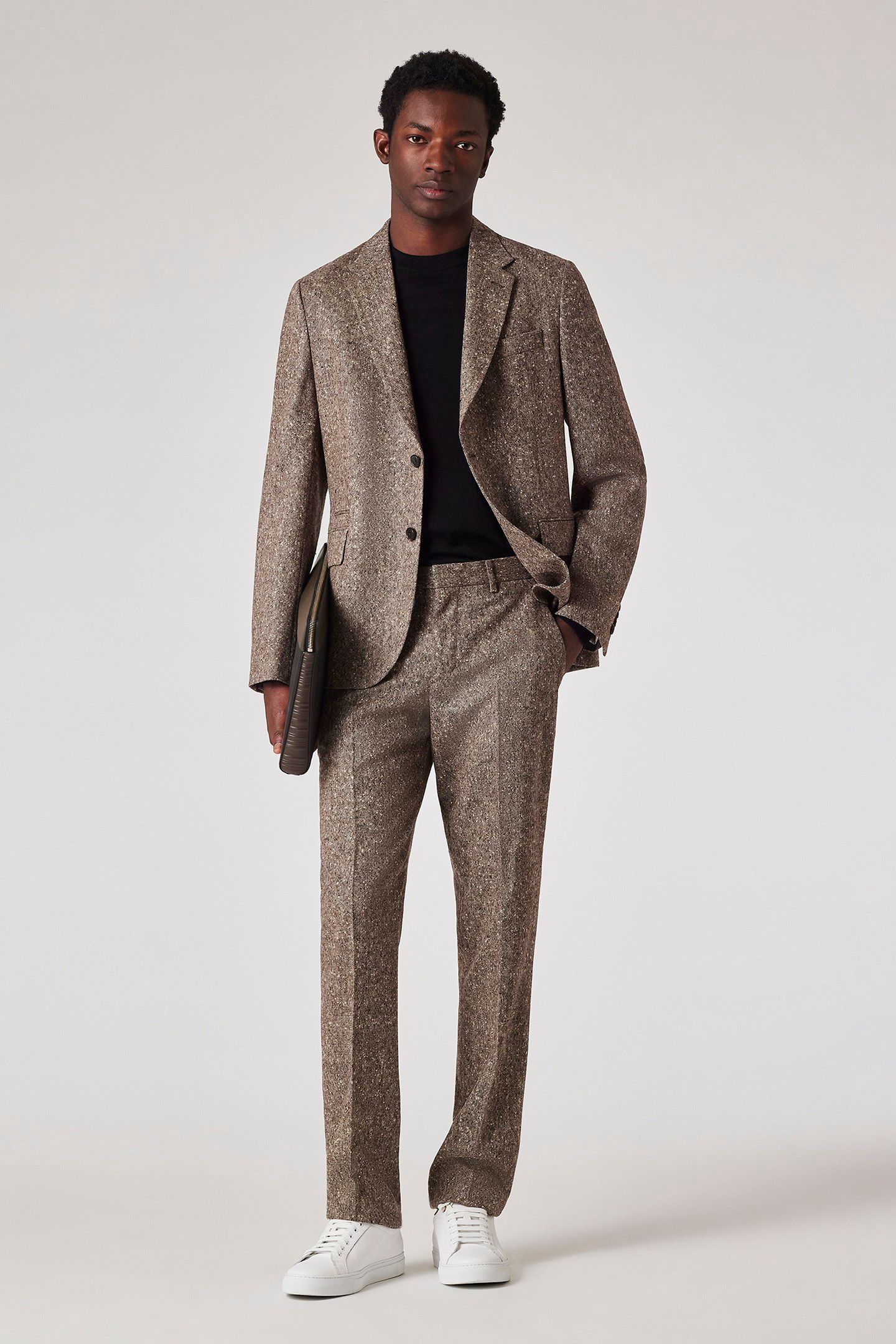 MENS 2 BUTTON JACKET HAZELNUT 3