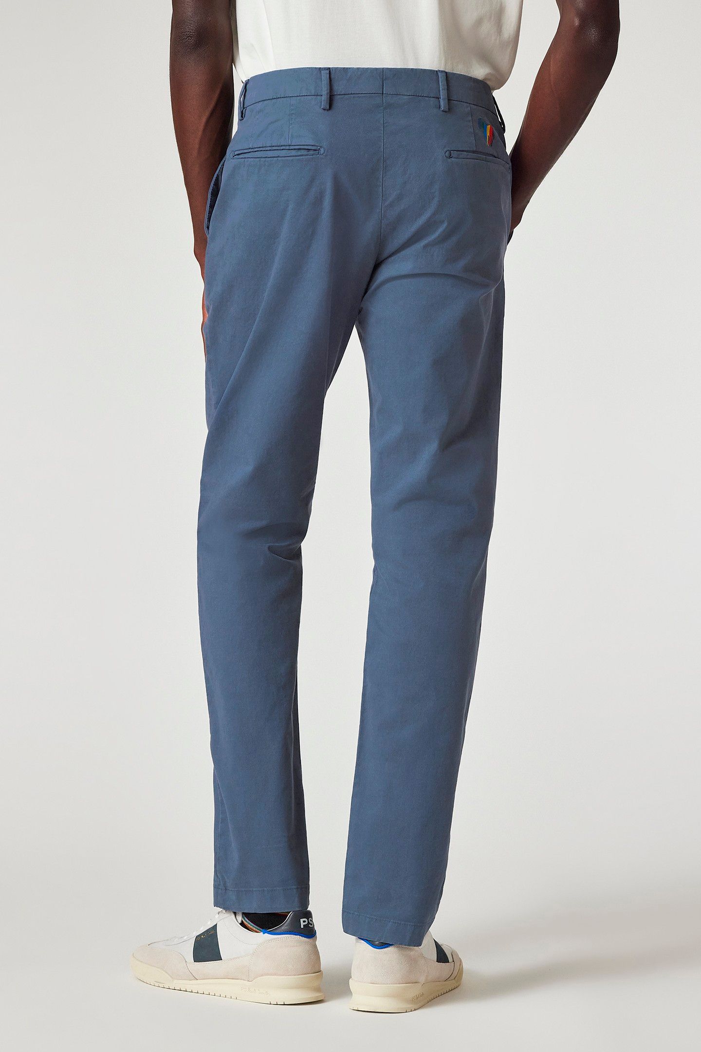MENS MID FIT CLEAN CHINO BS ZEB SLATE 2