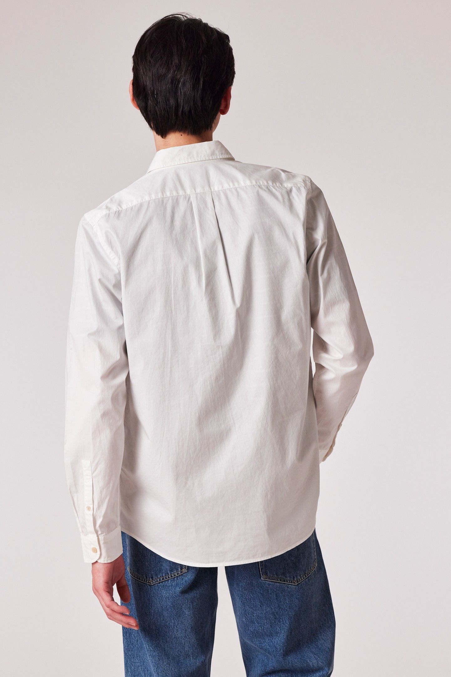 MENS LS REGULAR FIT SHIRT WHITE 2