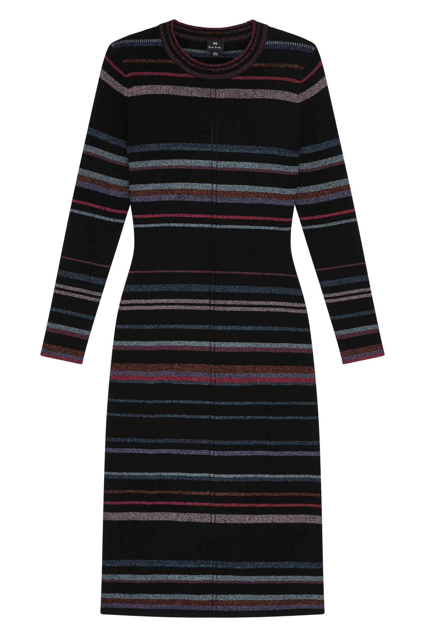 WOMENS KNITTED DRESS BLACK 3