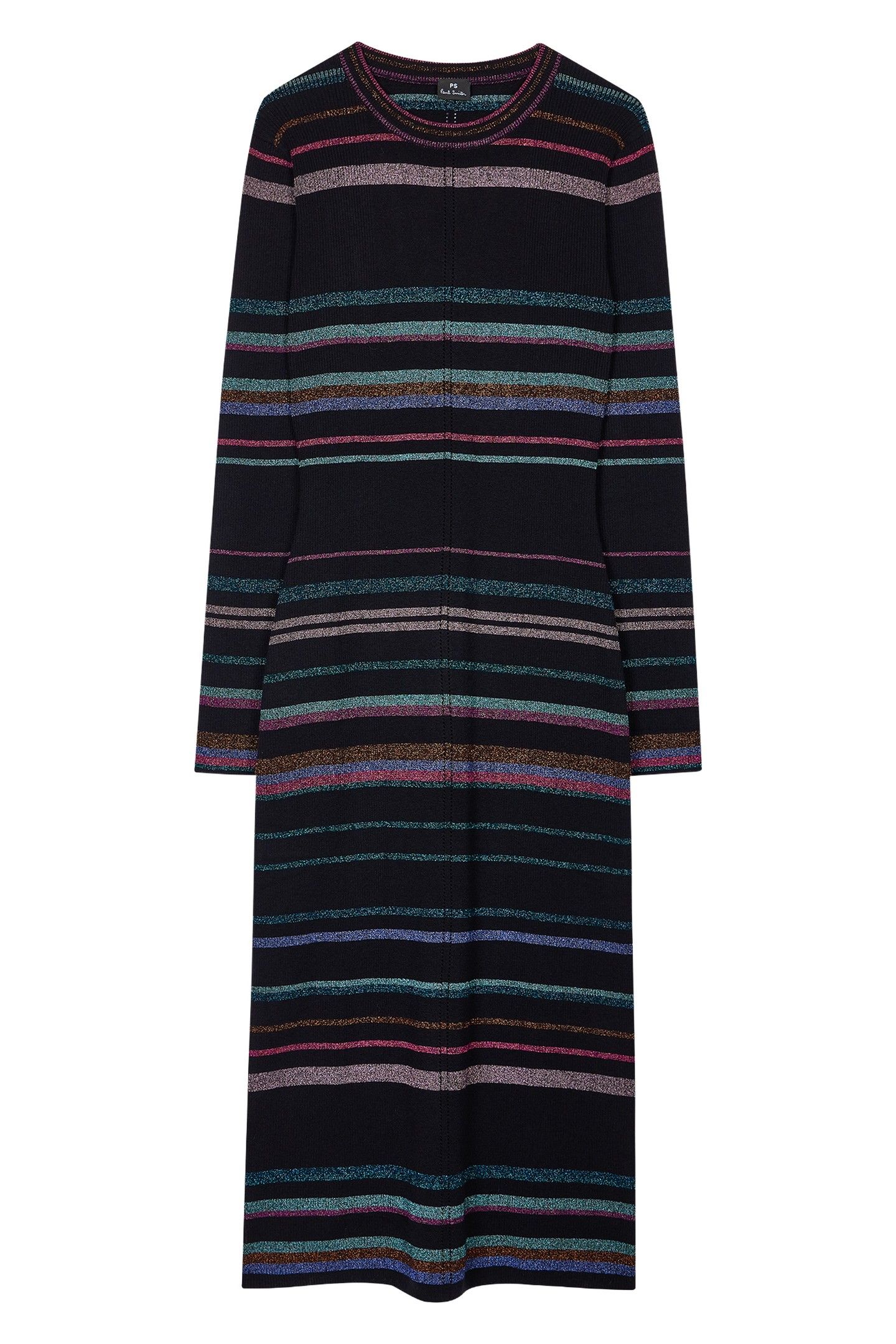 WOMENS KNITTED DRESS BLACK 4