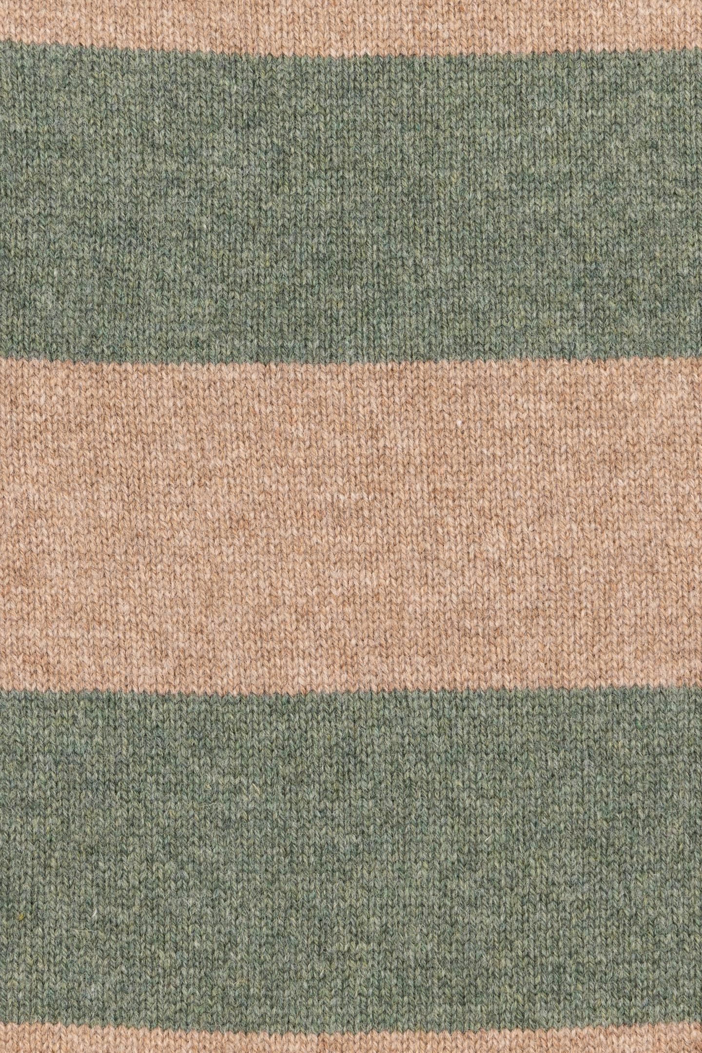 MEN SCARF SIG BLOCK STRPE TAN 5