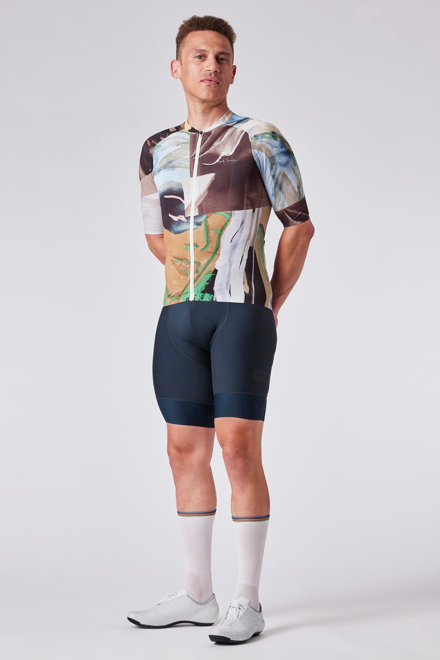 CYCLE JERSEY RACE COLLAGE MULTI COLOURED 2