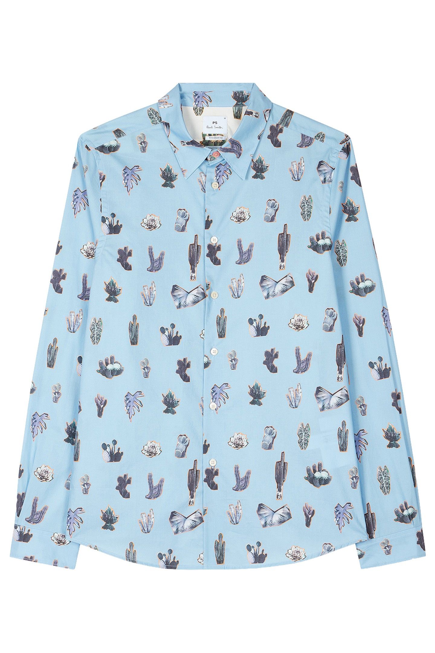 MENS LS TAILORED FIT SHIRT LIGHT BLUE 4