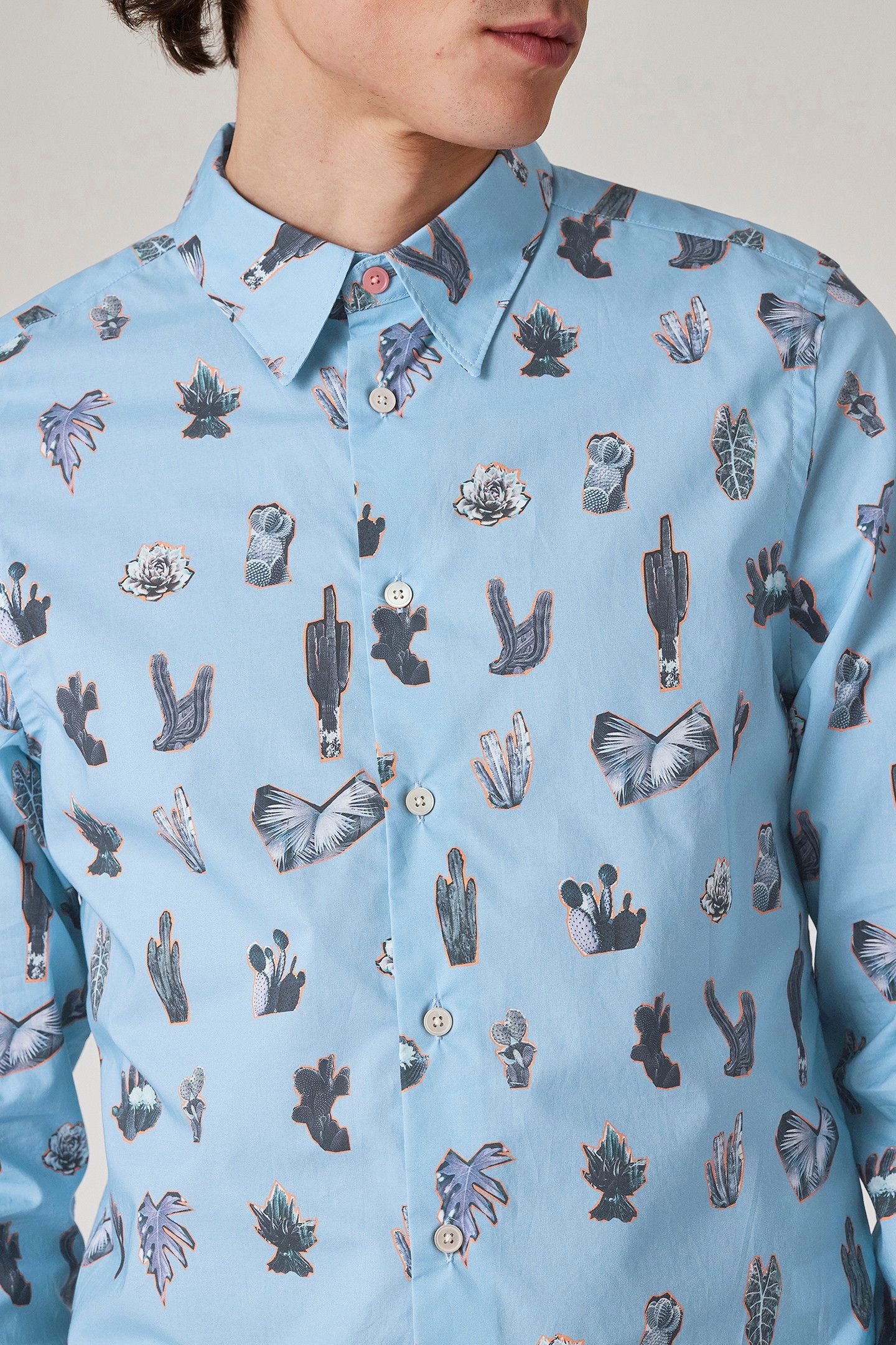 MENS LS TAILORED FIT SHIRT LIGHT BLUE 6