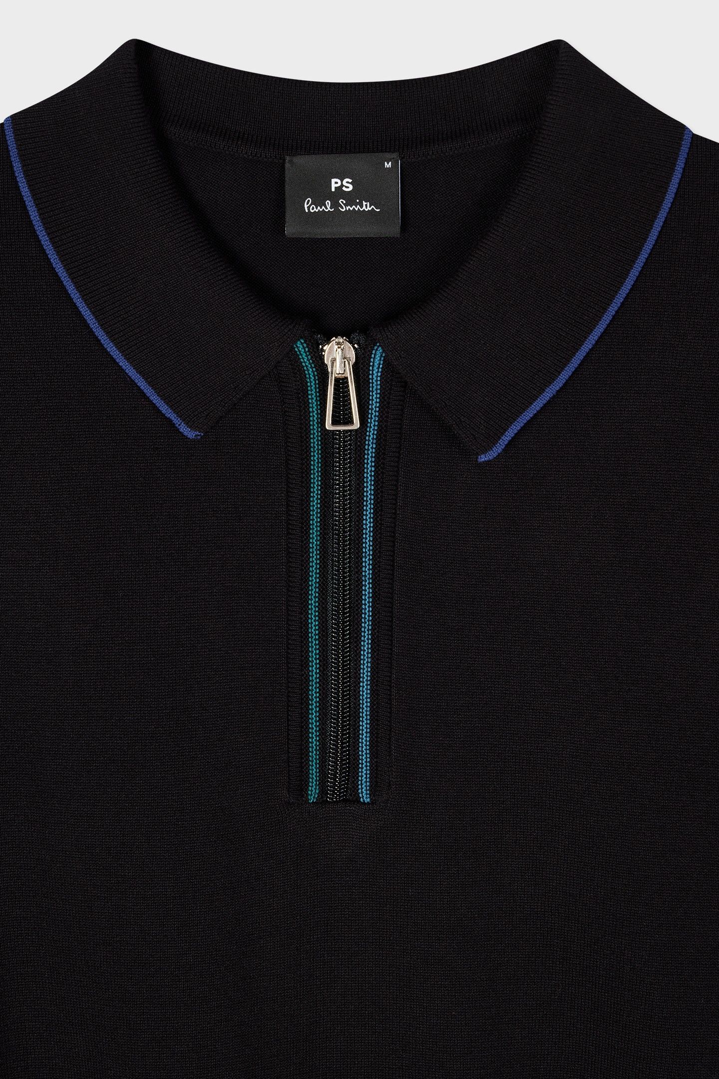 MENS SWEATER SS POLO SHIRT BLACK 6