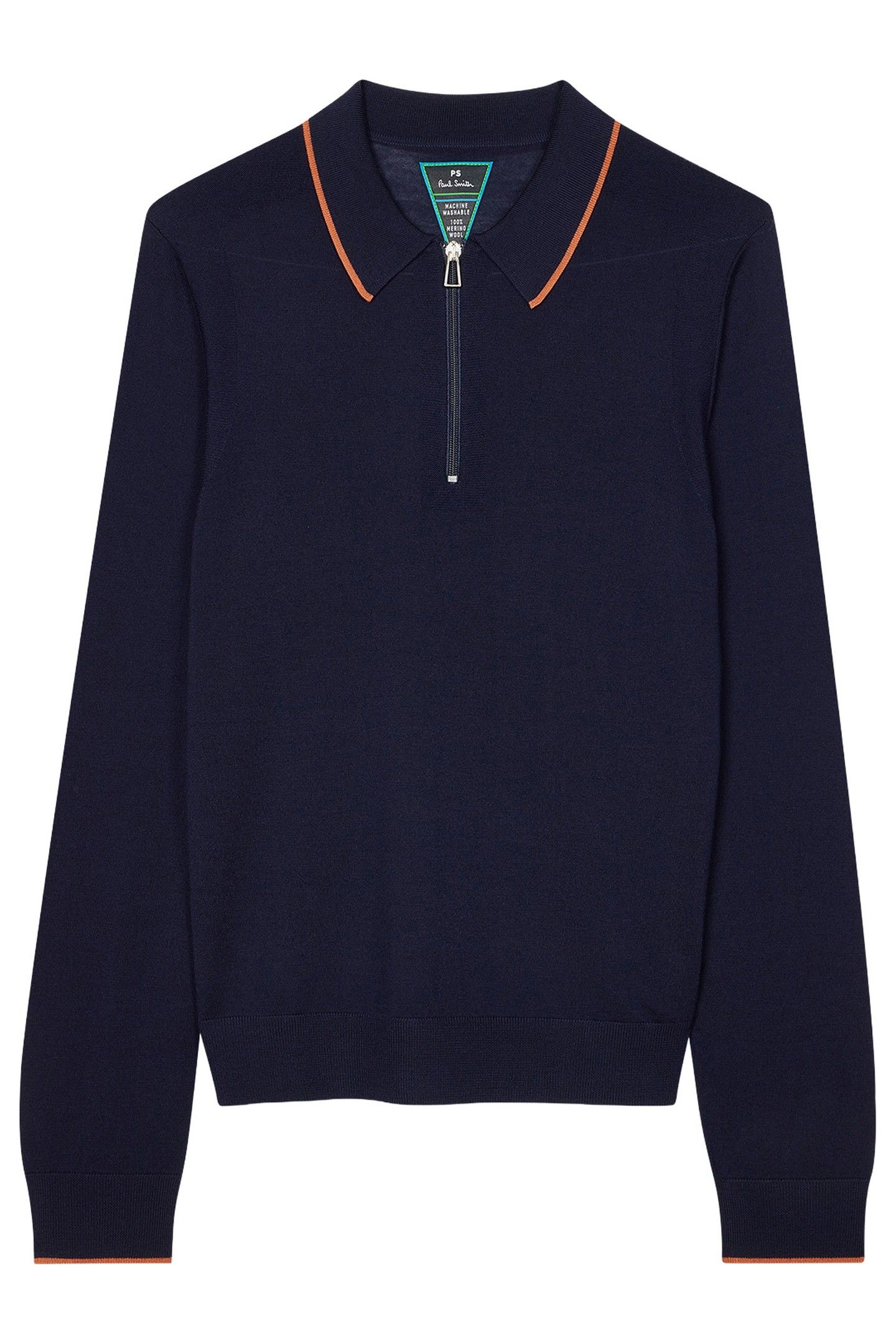 MENS SWEATER LS POLO SHIRT VERY DARK NAVY 3
