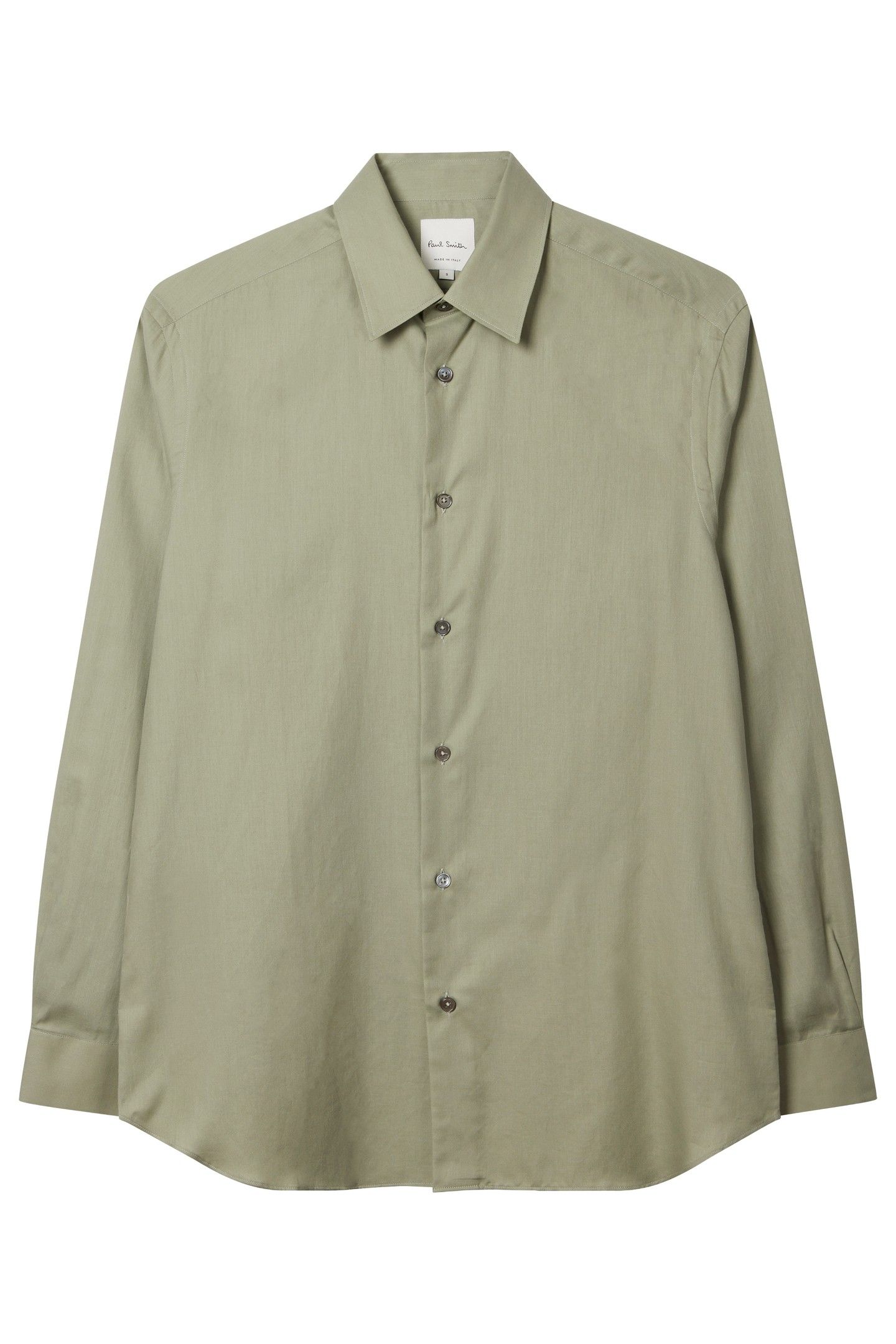 MENS S/C REGULAR FIT SHIRT LT GREYISH GREEN 1
