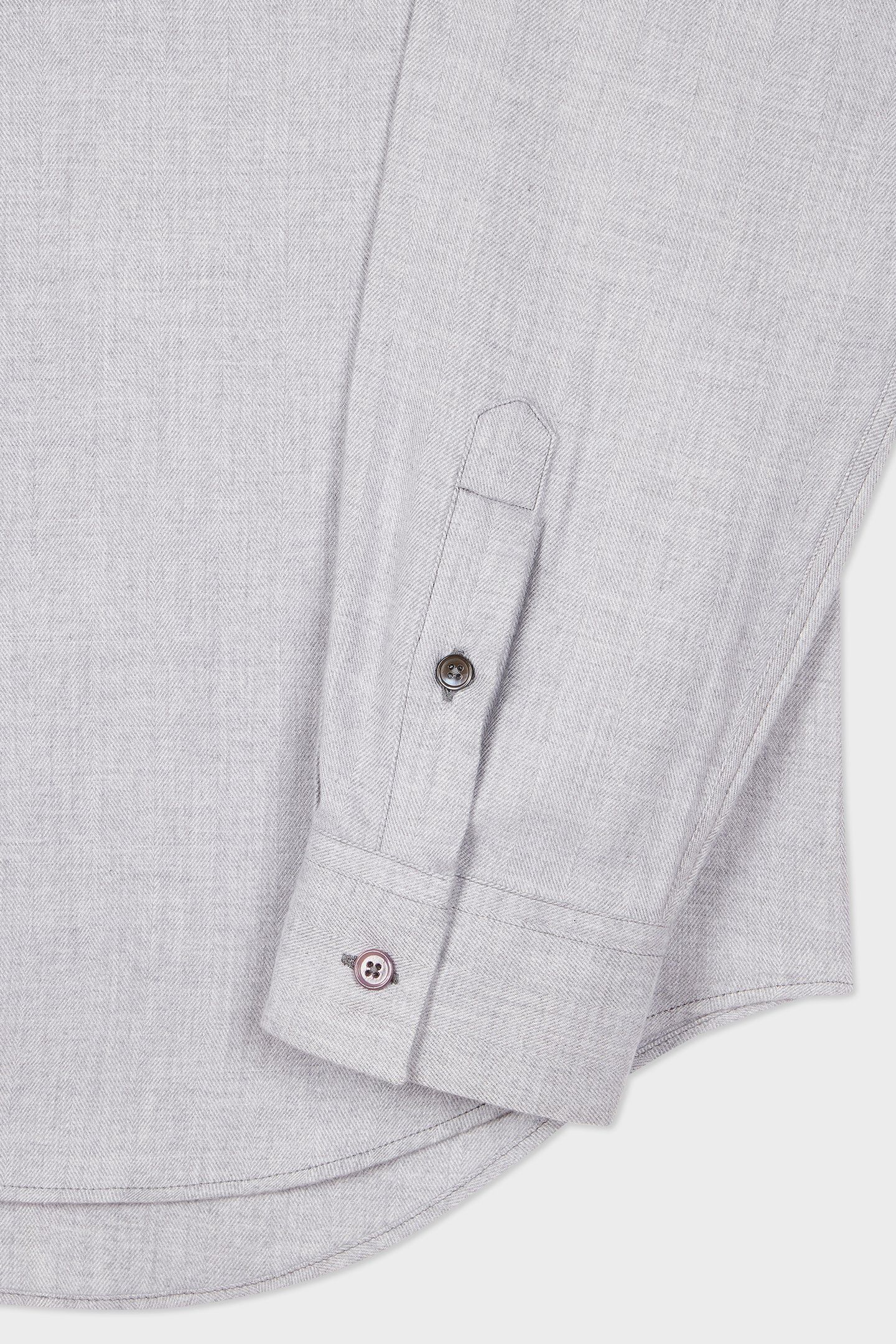 MENS S/C CASUAL FIT SHIRT GREY MELANGE 2