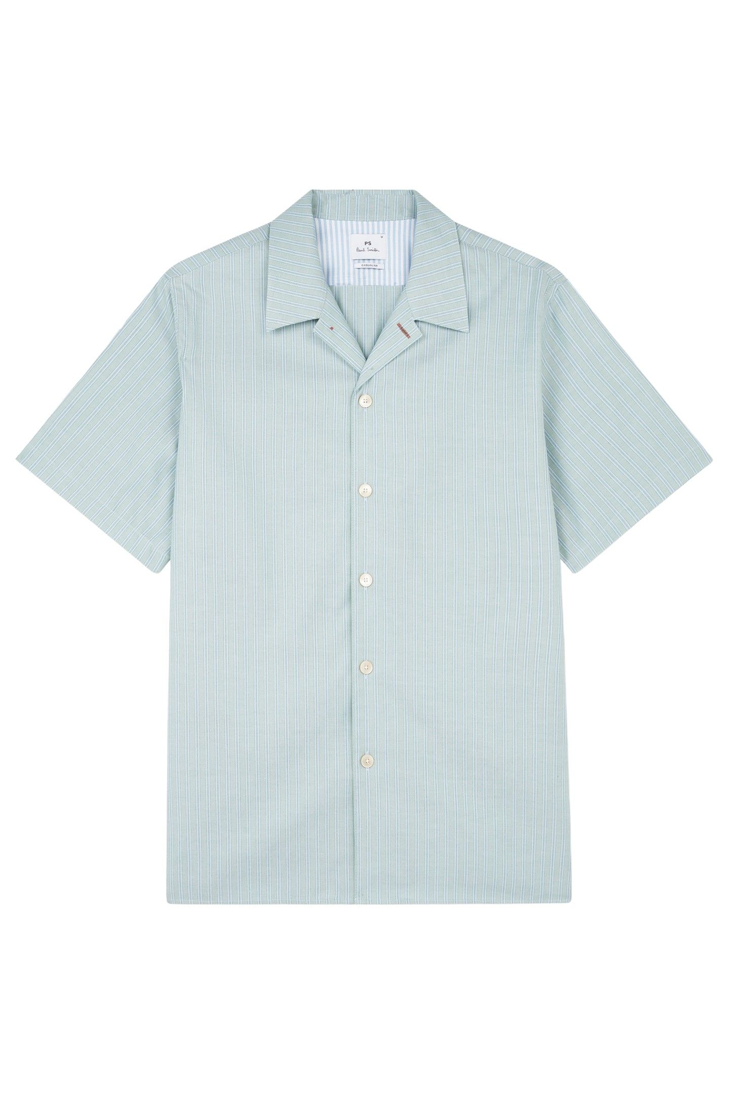 MENS SS CASUAL FIT SHIRT LT GREYISH GREEN 1