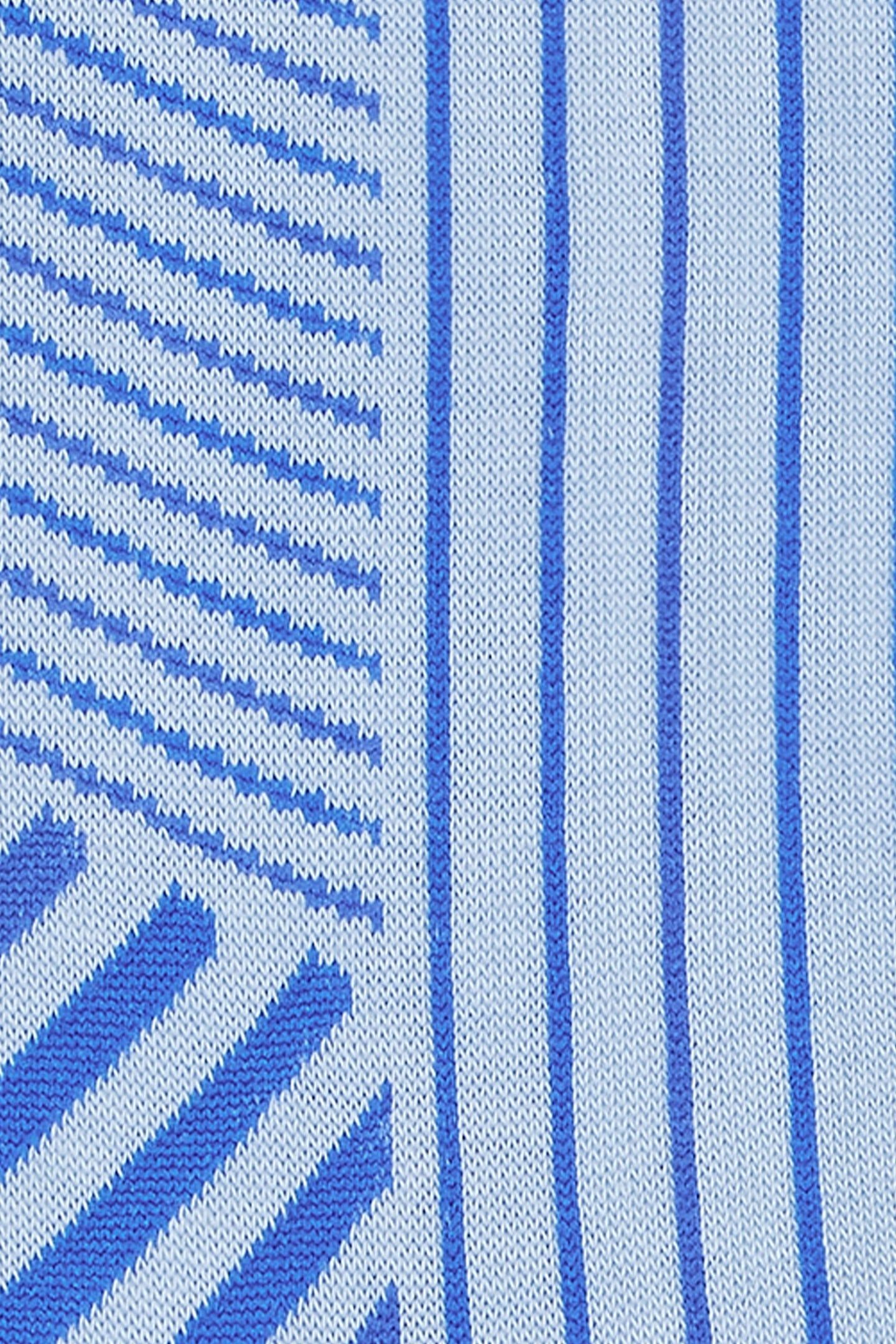 MEN SOCK GORDON STRIPE AW24 TURQUOISE 3