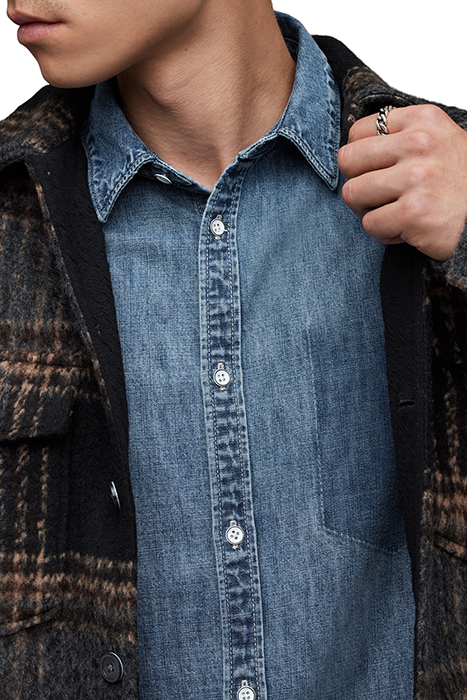 SOLAR SHIRT WASHED INDIGO 7