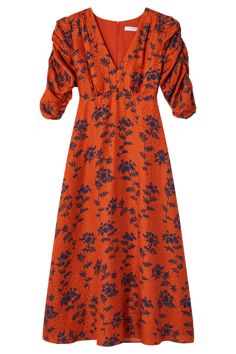 ERIN MIDI DRESS BURNT ORANGE 3