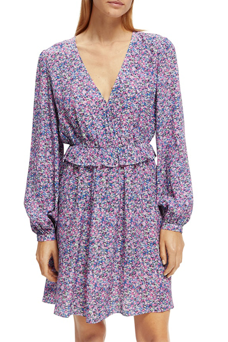 WRAPPED SHORT DRESS ROSARIA PURPLE 6