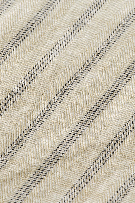 WARREN- STRIPED COTTON LINEN JOGGER SAND/ BLACK STRIPE 8