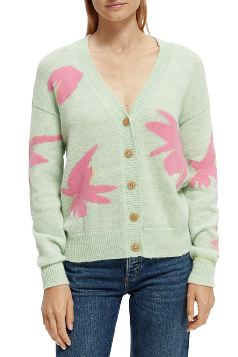 INTARSIA BOXY-FIT CARDIGAN COMBO A 3