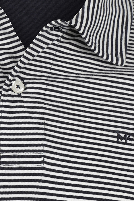 STRIPE JERSEY POLO NAVY 3