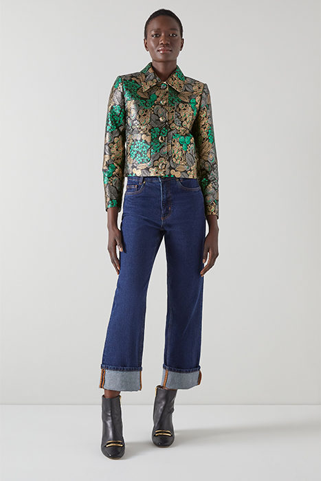 CHARLOTTE CROPPED JACKET MULTICOLOR 2