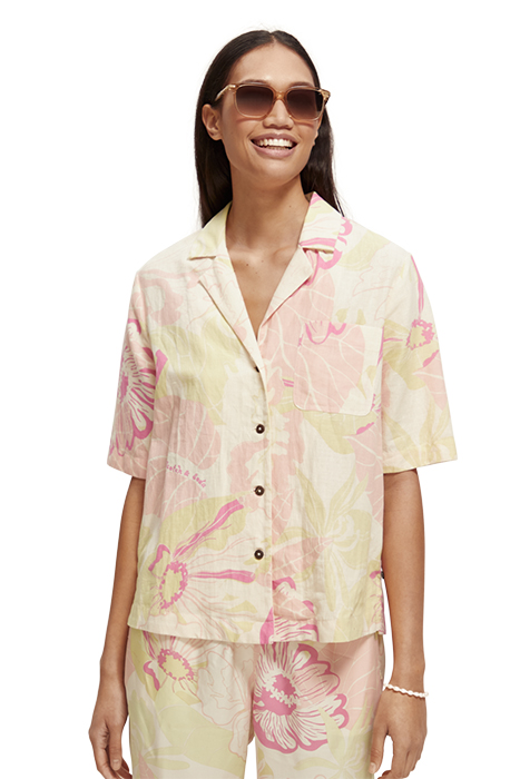 CAMP SHIRT WITH PRINT VONDELFIELD BLOSSOM 3