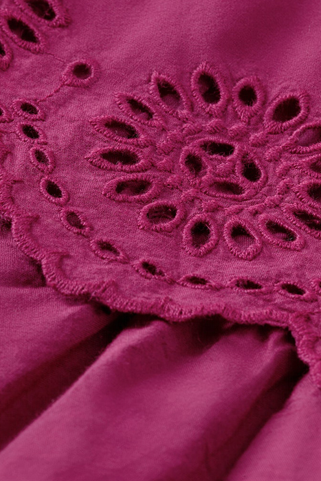 LAYERED BRODERIE ANGLAISE MIDI DRESS DAHLIA 9