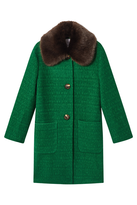 ASTER SINGLE BREASTED COAT GREEN 4