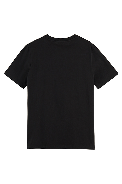 ESSENTIALS - CREWNECK JERSEY T-SHIRT IN ORGANIC COTTON BLACK 2