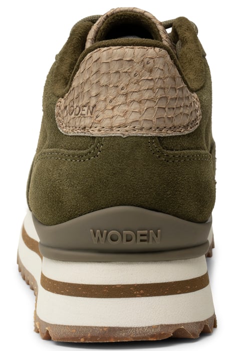 NORA III SUEDE PLATEAU DARK OLIVE 7