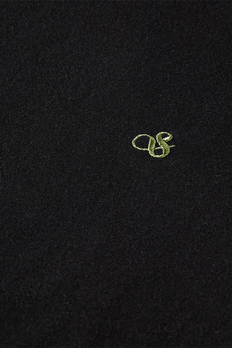 ESSENTIALS - CREWNECK JERSEY T-SHIRT IN ORGANIC COTTON BLACK 3