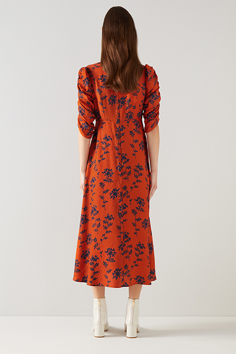 ERIN MIDI DRESS BURNT ORANGE 2