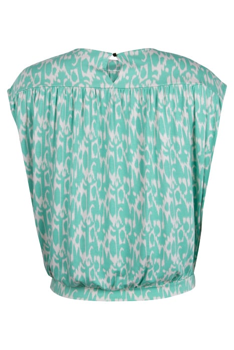 TOP TWO TONE PRINT ON VISCOSE EA SOFT EMERALD 2