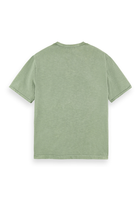 SLUB-JERSEY ARTWORK T-SHIRT IN ORGANIC COTTON KHAKI 2