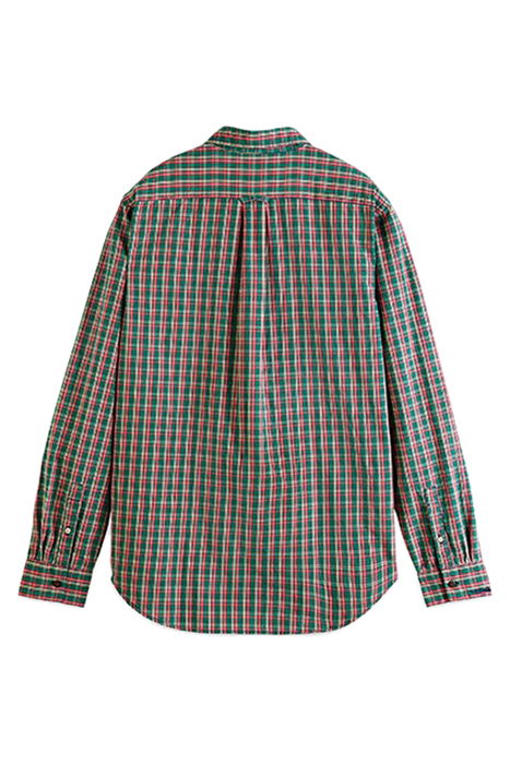 REGULAR-FIT CHECKED POPLIN SHIRT COMBO A 2
