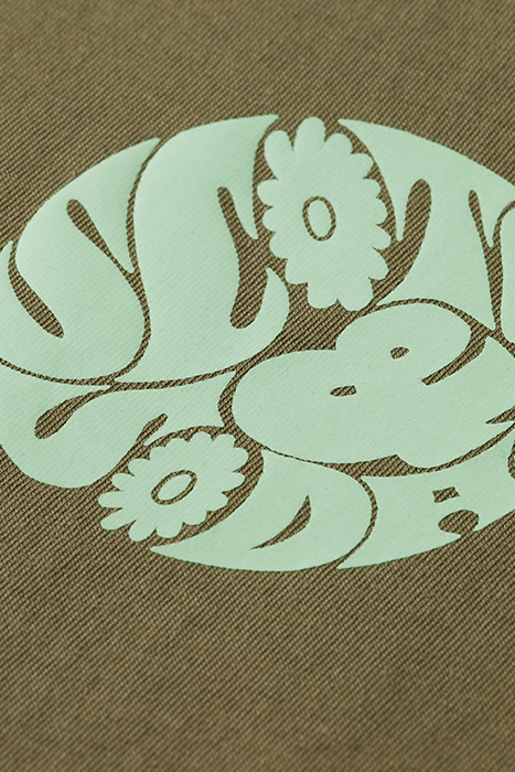 REGULAR FIT T-SHIRT IN ORGANIC COTTON OLIVE GREEN 3