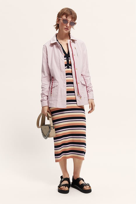 WORKWEAR JACKET IN ORGANIC COTTON LAVENDER 5