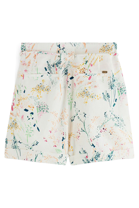HIGH RISE BELTED SHORTS WILDER WHITE 2
