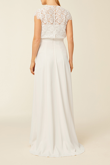 BRIDAL SATIN SKIRT SNOW WHITE 2