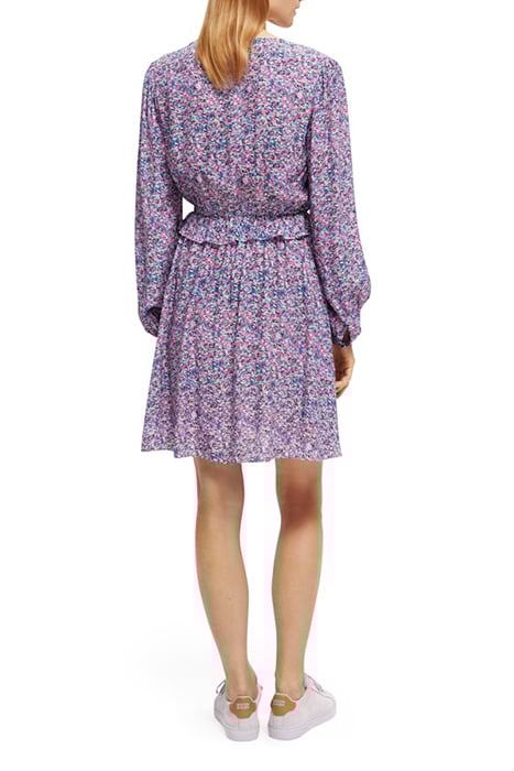 WRAPPED SHORT DRESS ROSARIA PURPLE 2