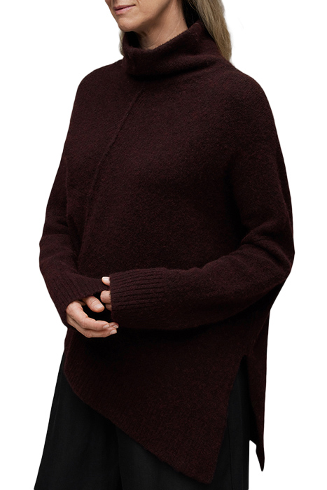 LOCK ROLL NECK RAISIN RED 6