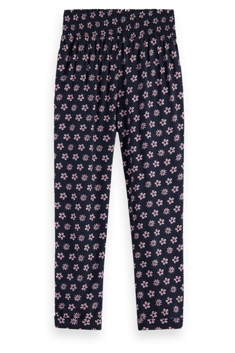ALL-OVER PRINTED DRAPEY BOW TIE RELAXED SLILM-FIT PANTS NIGH 2