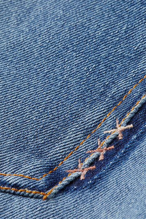 THE RIPPLE PREMIUM SELVEDGE STRAIGHT LEG JEANS — SOLAR RAYS 9