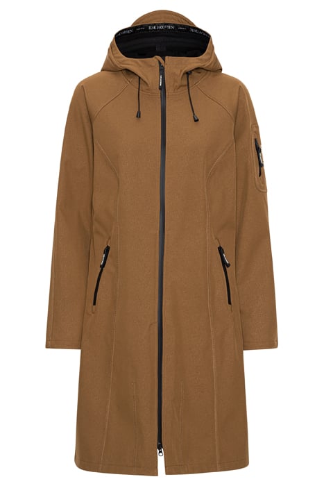 RAIN37L SOFT SHELL COAT WALNUT 4