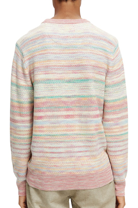 STRUCTURED KNIT SPACE-DYE CREWNECK PULLOVER COMBO A 4