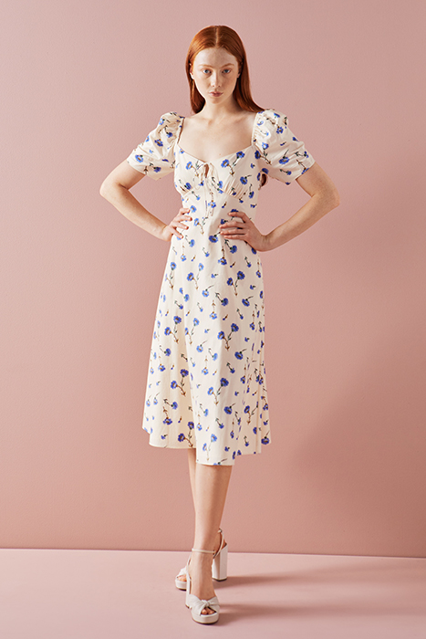 PHELIA MIDI DRESS CREAM 1