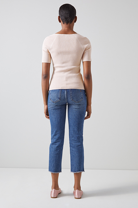 FARA KNITTED SWEATER METALLIC PINK 2