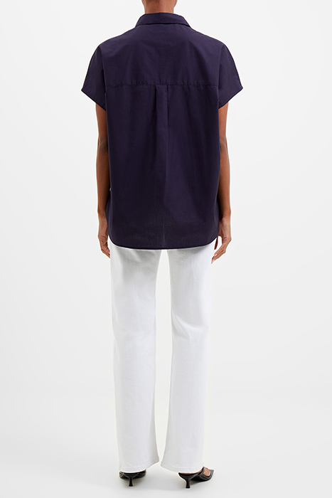 BIRCH SEERSUCKER POPOVER SHIRT MARINE 3
