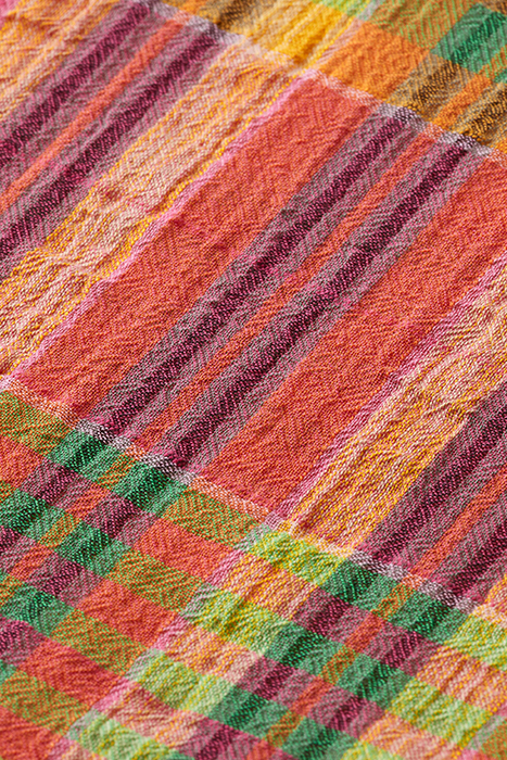 LIGHT WEIGHT VOILE SEERSUCKER SHIRT IN CHECKS MULTI CHECK 3