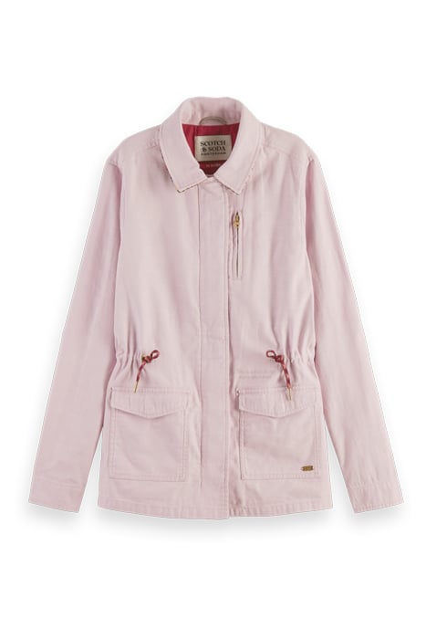 WORKWEAR JACKET IN ORGANIC COTTON LAVENDER 1
