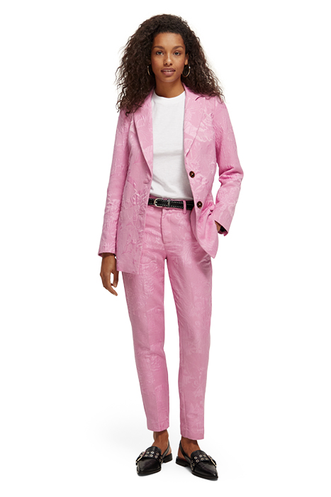 JACQUARD SINGLE BREASTED BLAZER ORCHID PINK 5