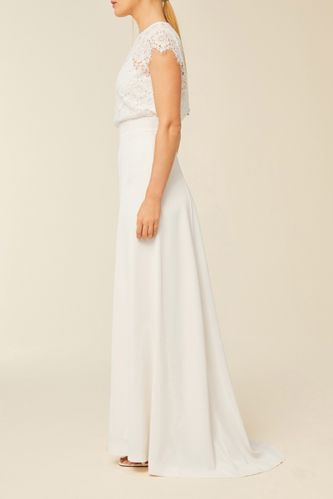 BRIDAL SATIN SKIRT SNOW WHITE 4