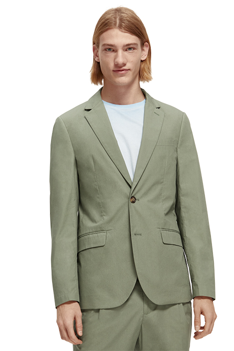 UNCONSTRUCTED DRESSED POPLIN BLAZER ARMY 3